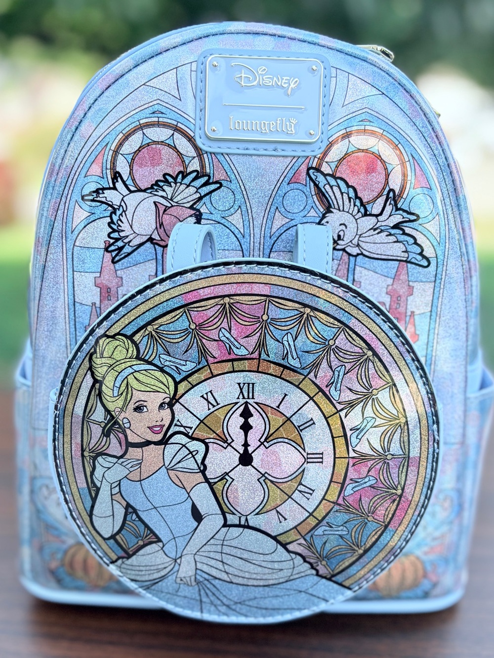 Loungefly Disney Cinderella Stained Glass Mini Backpack Amazon Exclusive NWT